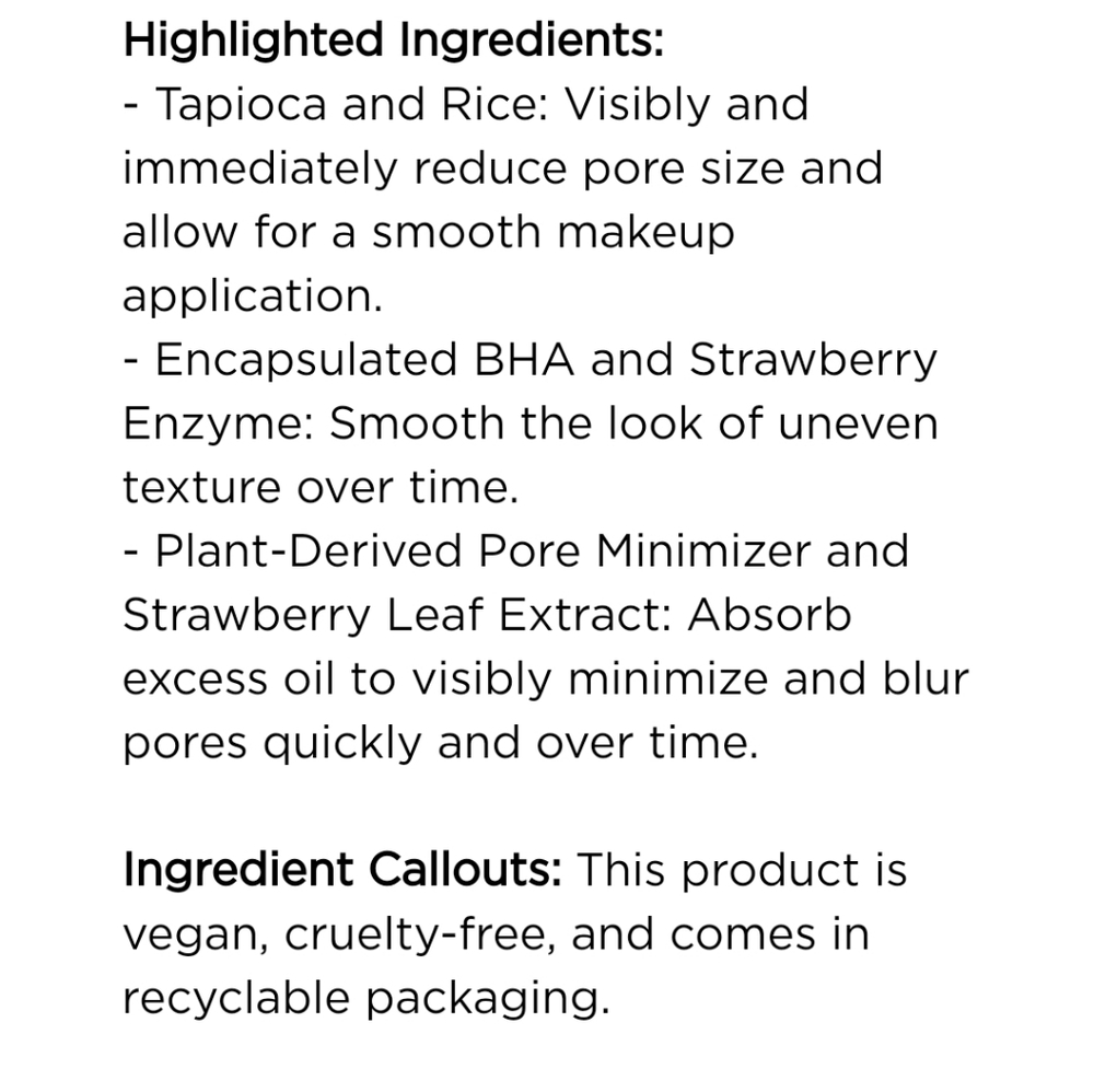 No longer avail Glow Recipe Strawberry BHA Pore-Smooth Blur Drops Serum 1 fl oz - Picture 9 of 16